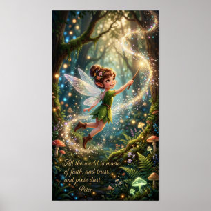 Affiche Foi et confiance et poussière de Pixie - 7,68" x 1