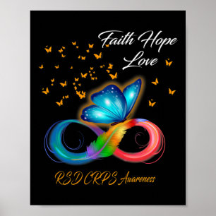 Affiche Foi Papillon Espoir Amour Rsd Crps Sensibilisation