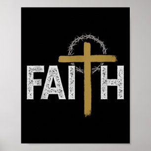 Affiche Foi Religieuse Bible Jésus Catholique Chrétien Tan