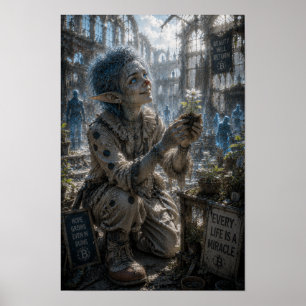 Affiche Foi sincère / Clown / Exposition de plantes