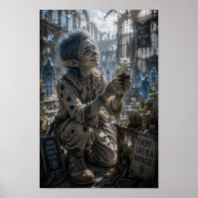 Affiche Foi sincère / Clown / Exposition de plantes (Devant)