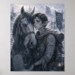 Affiche Foi / Soigneur de chevaux / Frontière nord