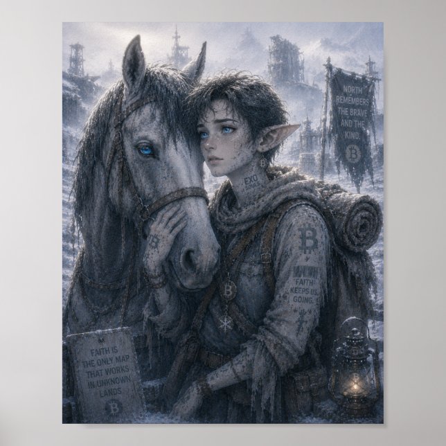 Affiche Foi / Soigneur de chevaux / Frontière nord (Devant)