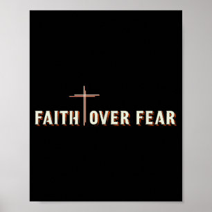 Affiche Foi sur la Croix de Jésus Graphique Chrétien