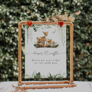 Affiche Foie de Baby shower neutre pour les animaux des bo