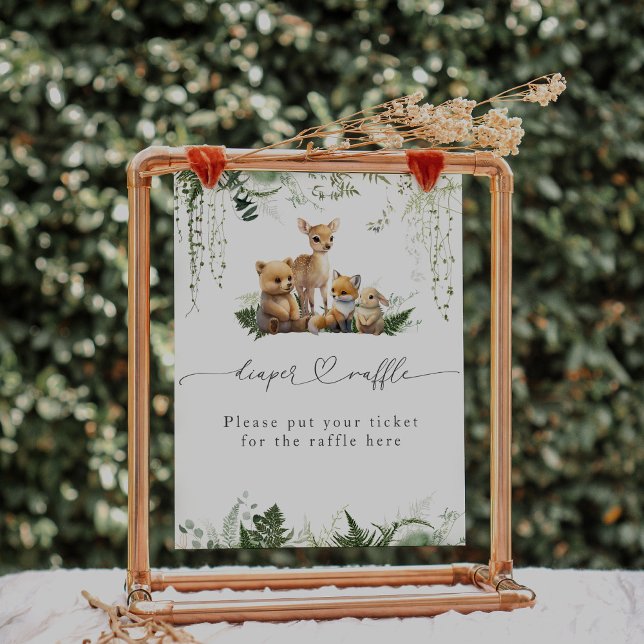 Affiche Foie de Baby shower neutre pour les animaux des bo (Créateur téléchargé)