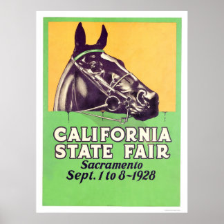 Affiche Foire d'État de Californie 1928