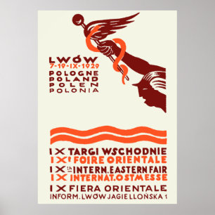 Affiche Foire internationale de l'Est de Lwow 1929