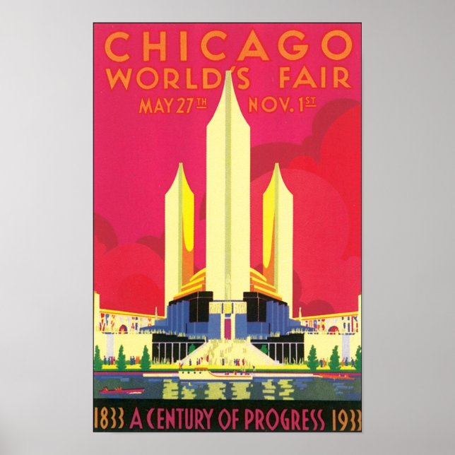 Affiche Foire mondiale de Chicago, 1933 (Devant)