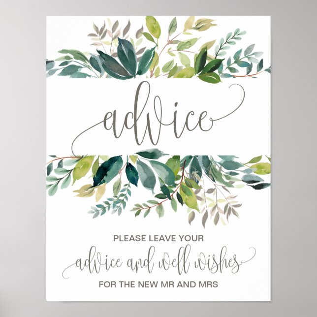Affiche Foliage Marriage Advice (Devant)