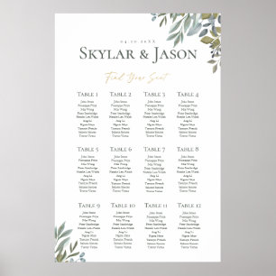 Affiche Foliage minimal et Terrarium géométrique Or Siège