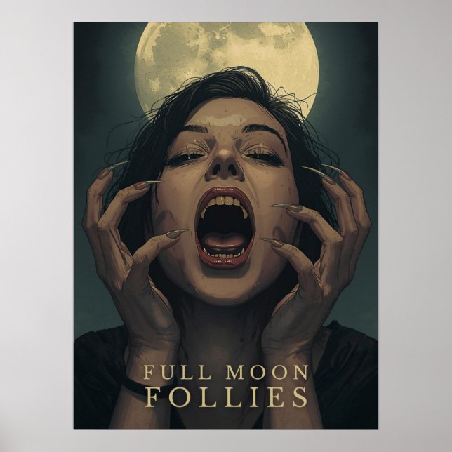 Affiche Folies de Pleine lune | Halloween (Devant)