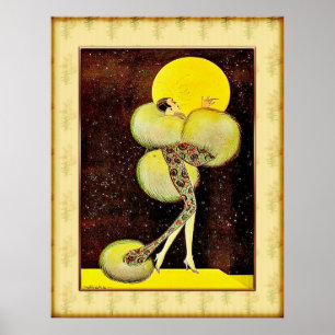 Affiche Folies vintages de minuit (coups de pied)