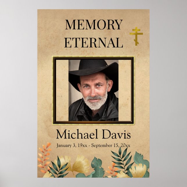 Affiche Folithe d'automne Orthodoxe Christian Funeral (Devant)