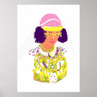 Affiche Folk Costume-Inspired Canvas Art