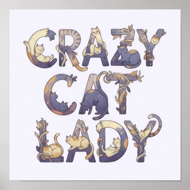 Affiche Folle dame aux chats (Devant)