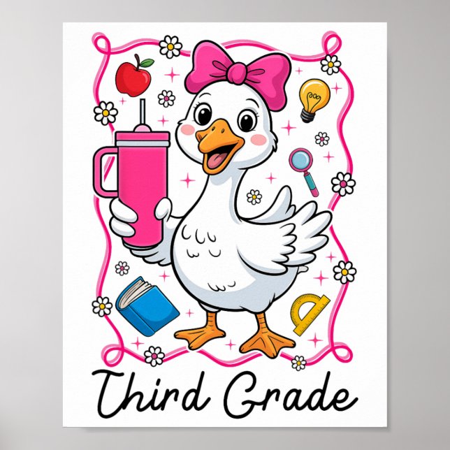 Affiche Folle de la poule 3e année Fille 1er jour de (Devant)