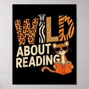 Affiche Folle de lecture de livres lectrice amatrice de bi
