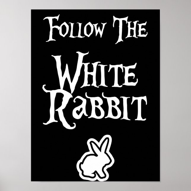 Affiche Follow the White Rabbit (Devant)