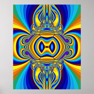 Affiche Fond Abstrait Coloré-14334