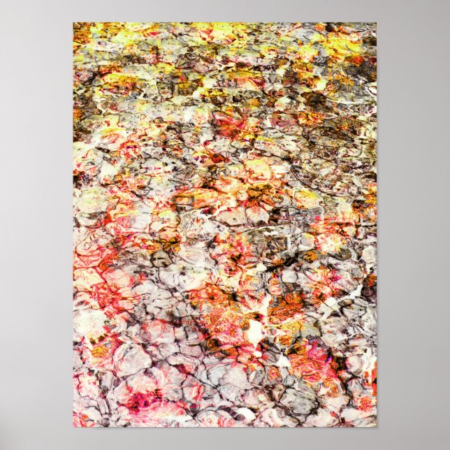 Affiche Fond abstrait coloré, moderne et cool (Devant)