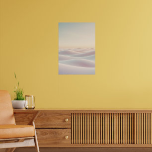Affiche Fond clair et calme avec des dunes de sable