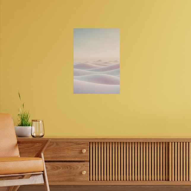 Affiche Fond clair et calme avec des dunes de sable (Salon 2)