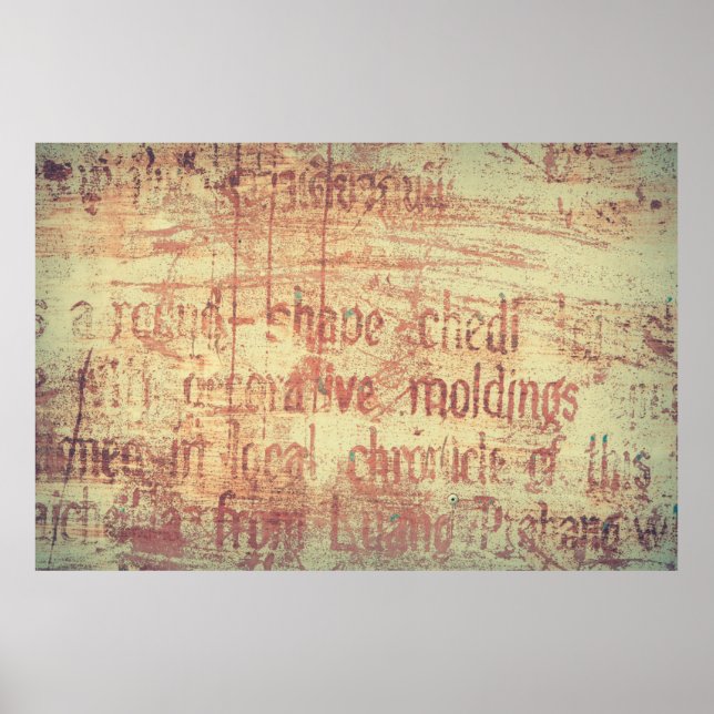 Affiche Fond d'aluminium vieilli (Devant)