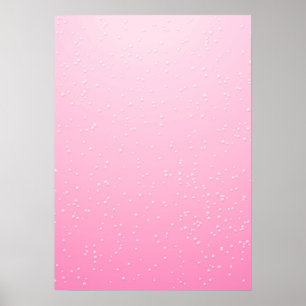 Affiche Fond d'art Champagne Rose avec Petites Bulles
