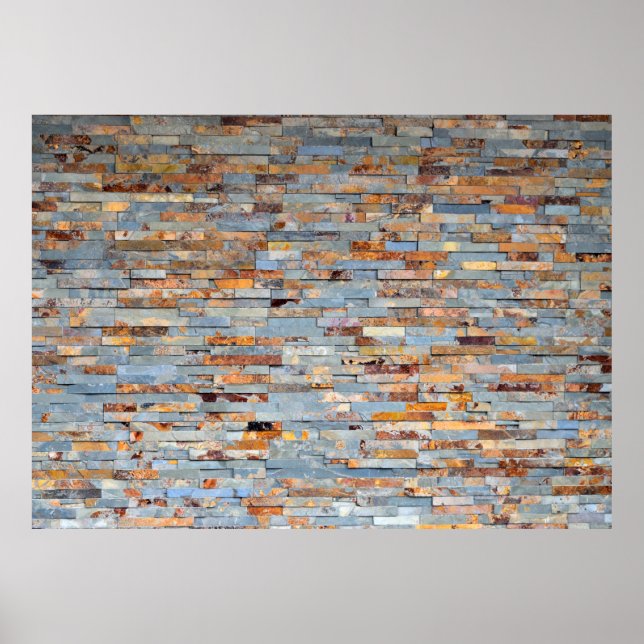 Affiche Fond de mur en brique ancienne (Devant)