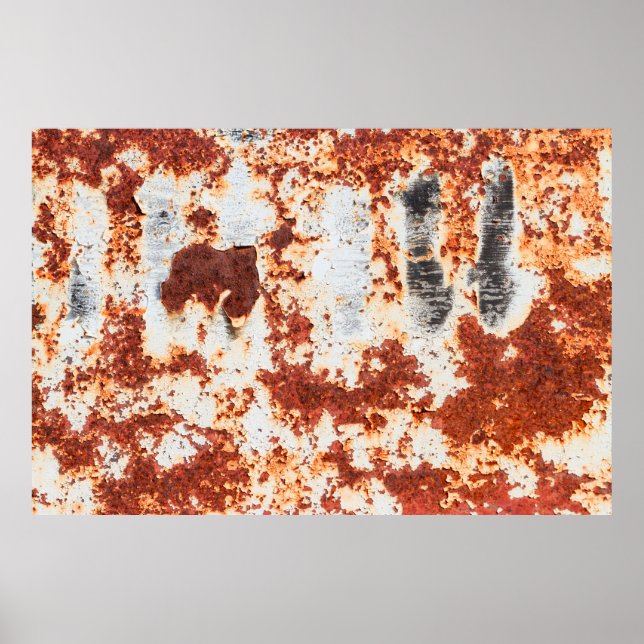 Affiche fond de texture de rouille grunge abstraite (Devant)