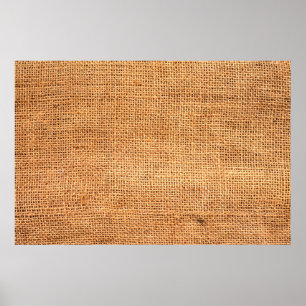 Affiche Fond de toile de jute marron ou toile de sac