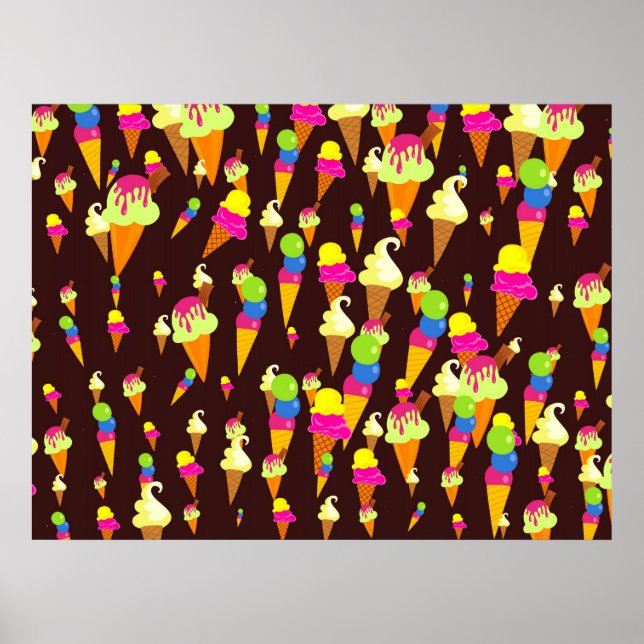 Affiche Fond d'écran de glace (Devant)