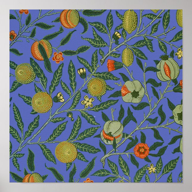 Affiche Fond d'écran de la grenade William Morris (Devant)