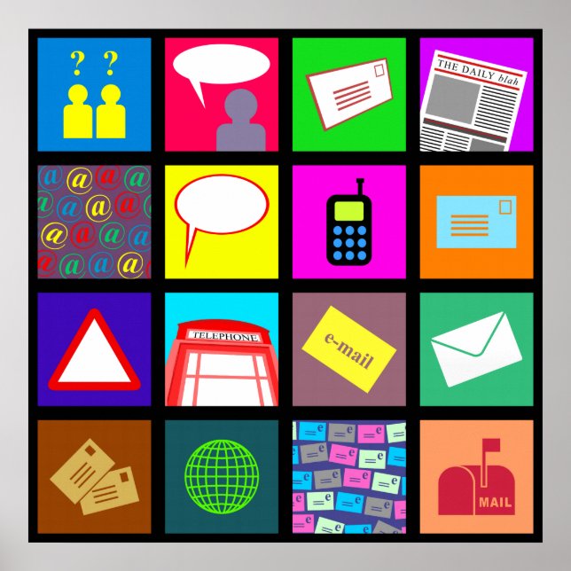 Affiche Fond d'écran du carreau de communication (Devant)