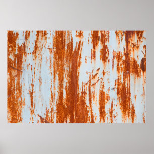 Affiche fond et texture de mur en acier rouillé grunge