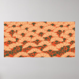 Affiche fond graphique à motifs