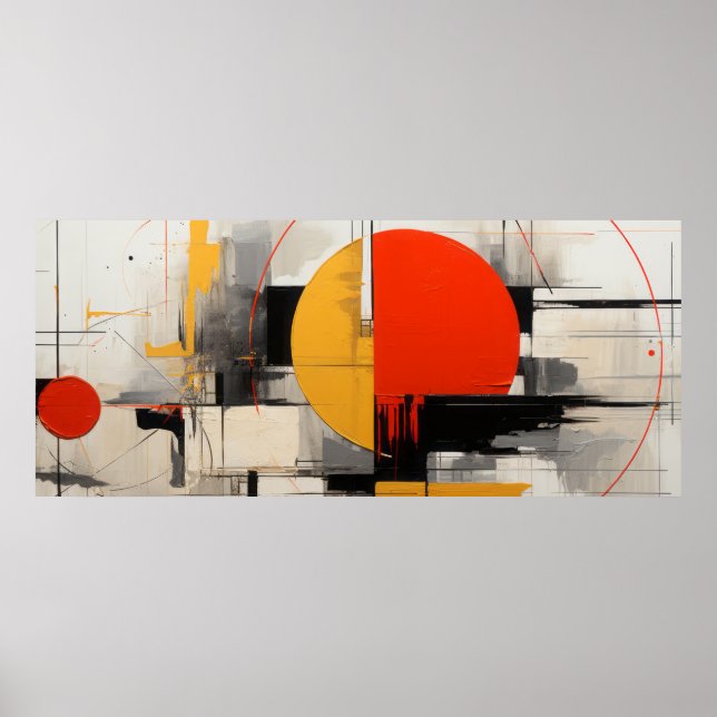 Affiche Fond grunge abstrait (Devant)