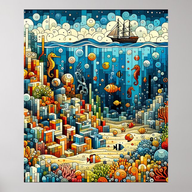 Affiche Fond marin vibreux (Devant)