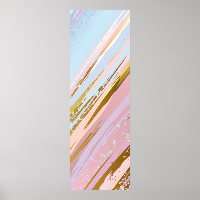 Affiche Fond rose texturé (Devant)