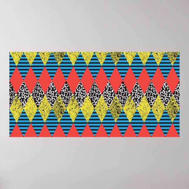 Affiche Fond sans couture avec losange (Devant)