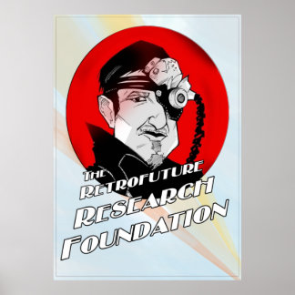 Affiche Fondation de recherche Retrofuture