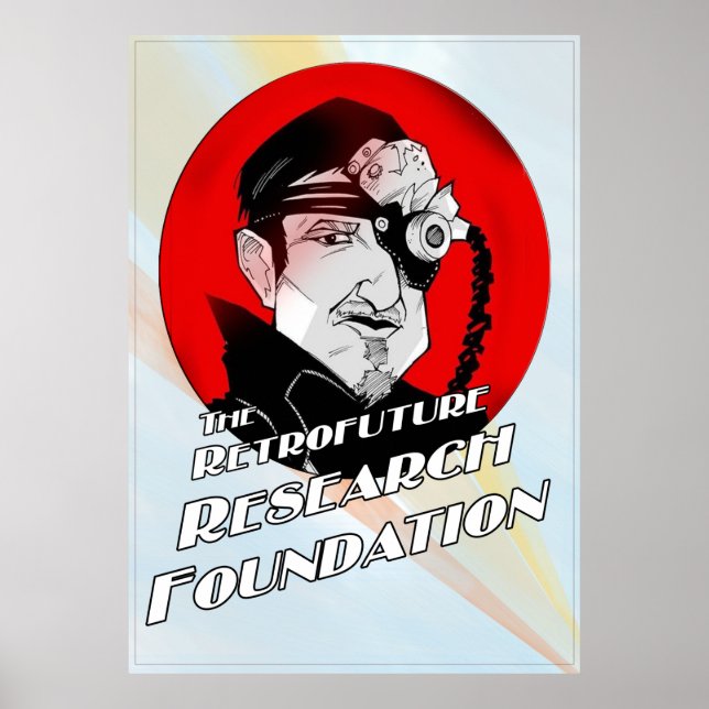 Affiche Fondation de recherche Retrofuture (Devant)