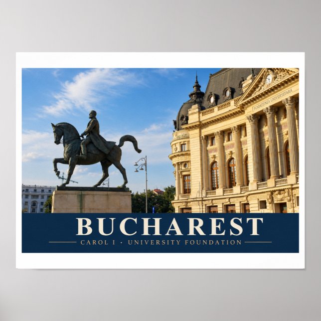Affiche Fondation universitaire Carol I de Bucarest (Devant)