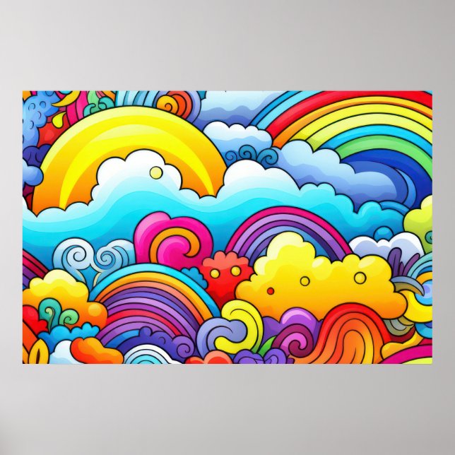 Affiche Fonds arc-en-ciel GRANDS (Devant)