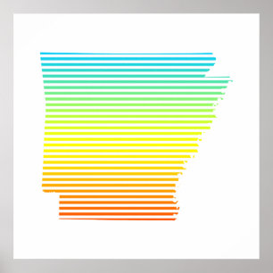 Affiche fondu de refroidissement de l'arkansas