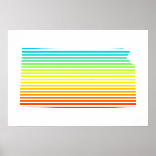 Affiche fondu de refroidissement du kansas