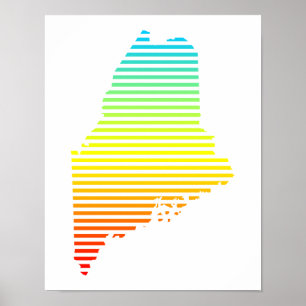 Affiche fondu de refroidissement maine