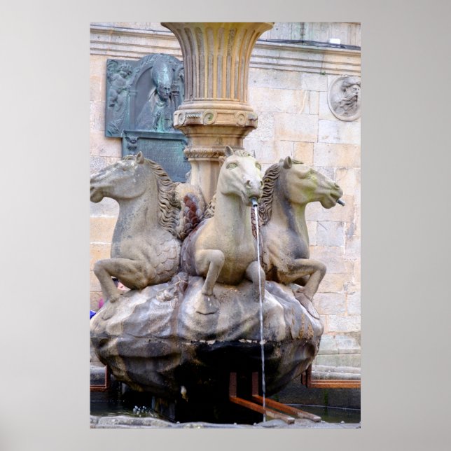 Affiche Fontaine à Cheval, Espagne (Devant)