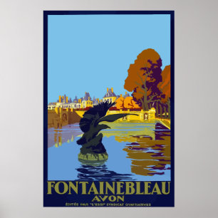 Affiche Fontaine Bleu - France